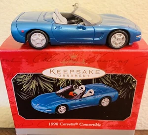 1998 CORVETTE CONVERTIBLE ORNAMENT AMERICAN SPORTS CARS Hallmark Keepsake - Picture 1 of 4