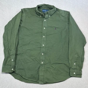 Ralph Lauren Classic Fit Green Men's Button Up Size L - Picture 1 of 8