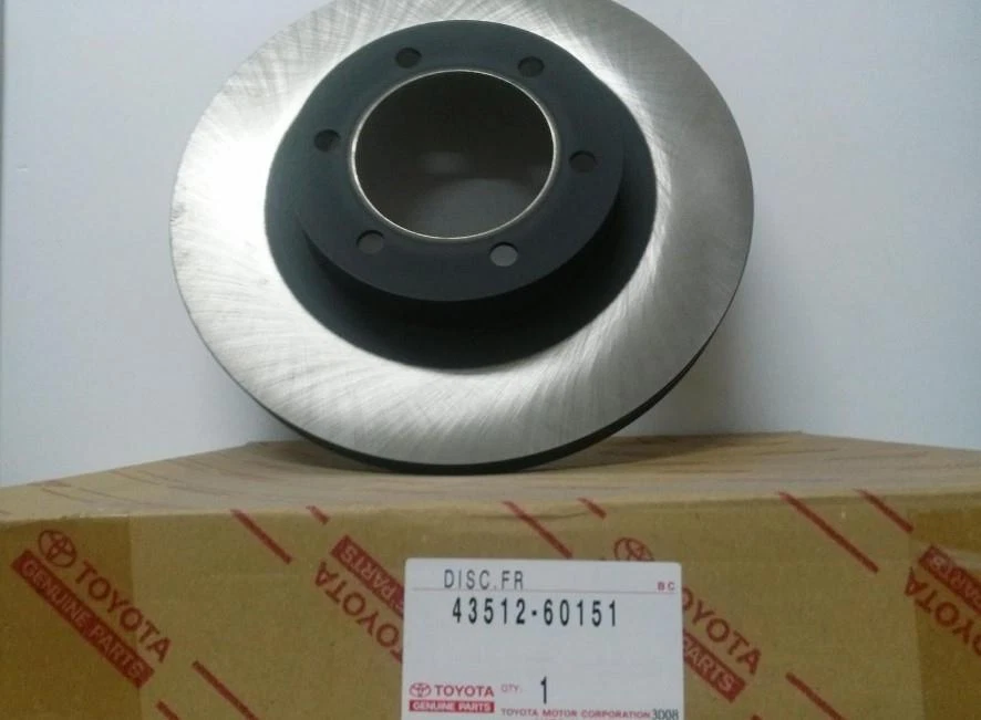 Discos de freno delanteros originales Toyota Land Cruiser 120 2003-2009 X 2 43512-60151 Foto 1 de 1