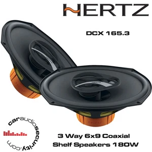 Hertz DCX690.3 - Dieci Series 6" x 9" 6x9 3 Way Coaxial Car Shelf Speakers 180W - Picture 1 of 1