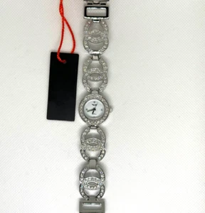 Reloj pulsera de cristal de lujo NY London para mujer | Esfera dorada plateada | Elegante redondo - Imagen 1 de 9