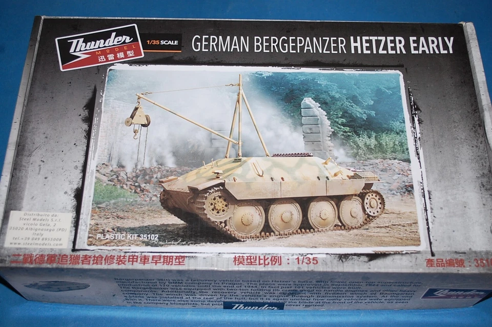 Thunder Model 35102 - German Bergepanzer Hetzer Early scala 1/35 - Immagine 1 di 1