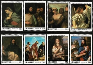 1988 500th Anniversary of Birth of Titian Set of 8 SW 742/9 VF NHM From My Coln - Picture 1 of 2