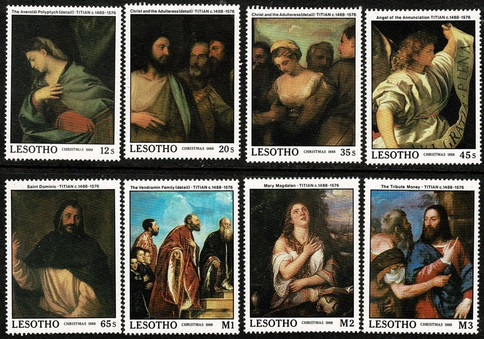 1988 500th Anniversary of Birth of Titian Set of 8 SW 742/9 VF NHM From My Coln - Image 1 of 2