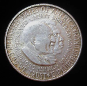 1952 George Washington Carver Booker T. Commemorative Half Dollar Coin Beautiful - Picture 1 of 2