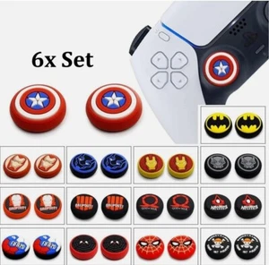 Controller Thumbstick Kappen Grip Cap 6x Aufsätze Gaming Motive PS4 PS5 Xbox S/X - Bild 1 von 14