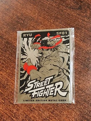 Ships Safely!  Ryu SF01 Metal Card - Street Fighter 2 II - UDON Limited - Image 1 of 4