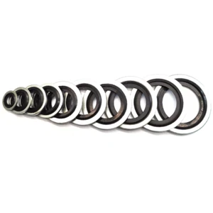 Metric Bonded Dowty Sealing Washers M10-M20 | 50pcs High-Pressure Hydraulic Seal - Picture 1 of 10