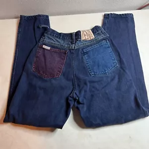 Vintage Zena Jeans Color Block Pants Size 7/8 Great Shape! AWESOME FIND!!! - Picture 1 of 20