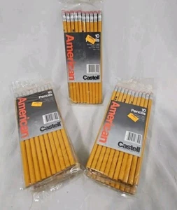 10 Packungen Vintage Faber Castell American No. 2 Bleistifte Hergestellt in den USA 100 Bleistifte *LESEN - Bild 1 von 4