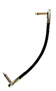MXR Dunlop Patch Cable 6 inch (~152mm) 1/4" Angled Flat ( pancake ) ends - Picture 1 of 4