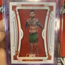 2023 PANINI CHRONICLES UFC NATIONAL TREASURES ANTHONY HERNANDEZ GOLD /10 FLUFFY!
