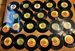 22 The Beatles + 45 RPM 7” Vtg Vinyl Records Lot Singles Collection Apple Label - Picture 1 of 11