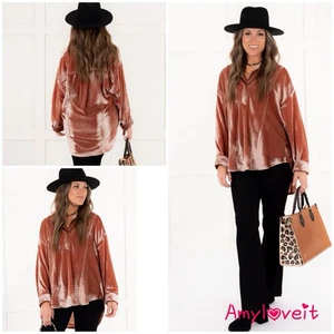 Free People Luxy Solid Velvet Shirt Gr.XS Neu mit Etikett - Bild 1 von 5