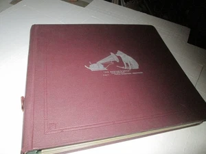 VTG HMV 10" 78 Binder Maroon Record Storage Holder Case 10 Sleeves AMAZING SHAPE - Picture 1 of 6