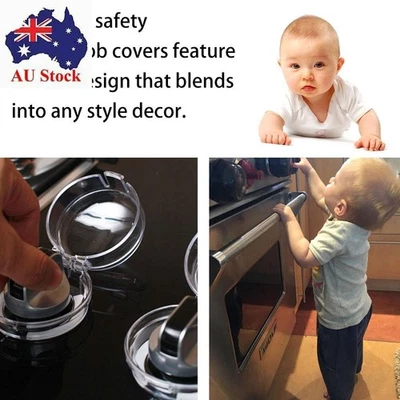 Baby Safety Child Protection Oven Lock Lid Knob Cover Gas Stove Protector - image 1 of 4