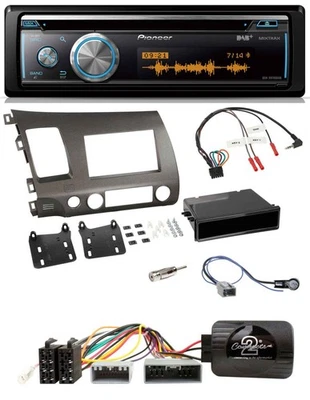 Pioneer Lenkrad DAB USB CD Bluetooth Autoradio für Honda Civic Hybrid 2006-2010 - Bild 1 von 4