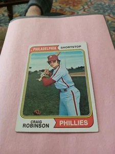 1974 Topps Craig Robinson Philadelphia Phillies # 23 EXMT See Scan!!!!!!!! - Picture 1 of 2