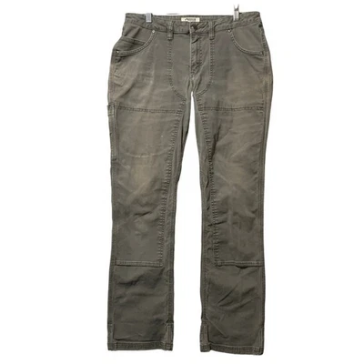 Mountain Khakis Jackson Hole Carpenter Pants Gray Women 10R Classic Fit Flaw - Image 1 of 4