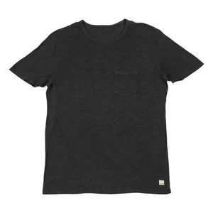 Vuori Feather Pocket Tee Shirt Mens Medium M Dark Gray Stretch Casual Gym V182 - Picture 1 of 2