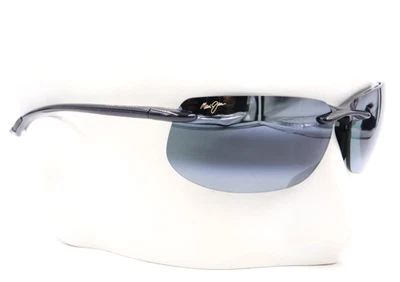Gafas de sol Maui Jim BANYANS gris brillante negro semi-sin montura MJ0412S-001 / 412-02 Foto 1 de 4
