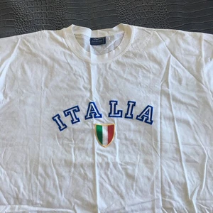 Albatros Italia T-Shirt Size XL Embroidered Logo T-Shirt White Made In Italy - Picture 1 of 8