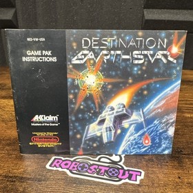 Destination Earthstar (Nintendo) NES Manual instruction booklet only⭐