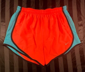 Pantalones Cortos para Correr Nike Dri-Fit Tempo Forrados en Naranja/Azul (Mujer S) - Imagen 1 de 4