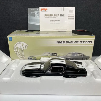 GMP 1968 Shelby Mustang GT500 Black White 1/24 Scale Limited /500 - Image 1 of 4