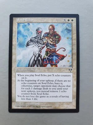 Soul Echo, MTG Mirage (1996) Rare White Enchantment NM - Image 1 of 2