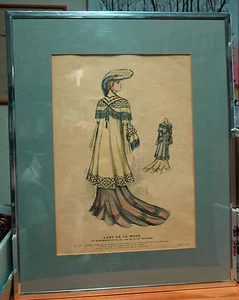 Atq/Vtg Print No. 1426 - L'ART DE LA MODE January 1903 Theater Cloak - Picture 1 of 3