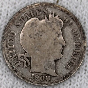 Barber Dime 1908D - Bild 1 von 2