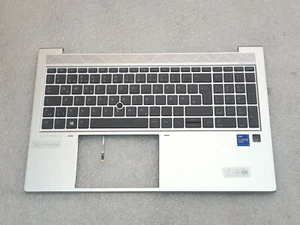 HP EliteBook 850 G8 Palmrest Keyboard M35817-041 M07492-041 L89917-041 backlit - Picture 1 of 3