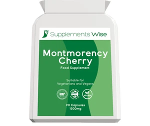 Montmorency Kirsche Kapseln 90 x 1500mg HOCHFEST für Gelenke, Schlaflosigkeit, Gicht - Bild 1 von 10