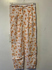 Flynn Skye Parker Pants Women's White Floral Rayon Size XS NWT - Picture 1 of 6