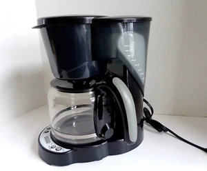 Black 12-18 Cup Filter Coffee Maker Model TSK-1038B w/Glass Coffee Decanter - Picture 1 of 24
