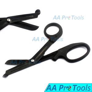 Black EMT and Trauma Shears 5.5" Blades Medical Scissors 1-Pack - Picture 1 of 3