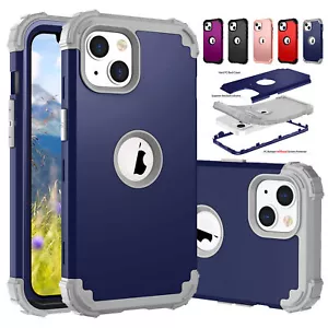 Shockproof Heavy Duty Rugged Case For iPhone 14 16E 16 Pro Max 13 12 11 XR MAX 8 - Picture 1 of 57