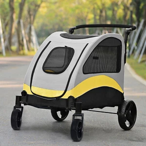 BingoPaw Large Dog Stroller Heavy Duty Pet Pram Doggy Pushchair Outdoor Travel - Picture 1 of 21