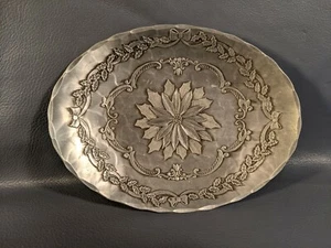 Handmade Wendell August Metal Flower Trinket Tray Dish - Picture 1 of 5