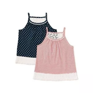 Wonder Nation Girls Crochet Tank Tops, 2-Pack, XXL (18) - Picture 1 of 2