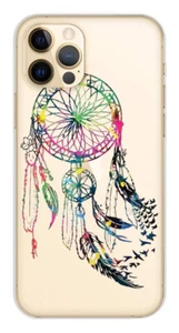 Coque en silicone imprimée compatible Apple iPhone 12 Pro Dreamcatcher Gris - Photo 1 sur 3