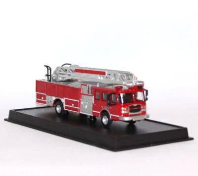 1/87 Red Base Fire Truck HP75 E-one US 2005 Fireman Car Alloy Fire Engine Model - Image 1 of 4