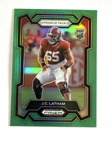 2023 Panini Prizm JC Latham Green Prizm Rookie Card #135 - Picture 1 of 2