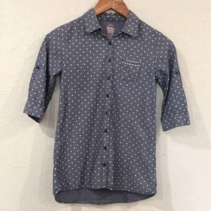 Faded Glory Girls M 7/8 Polka Dot Button Chambray Tunic 100% Cotton - Picture 1 of 8