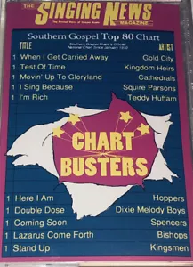 Singing News Chart Busters Southern Gospel Music Album Cassette 1S16 - Foto 1 di 4