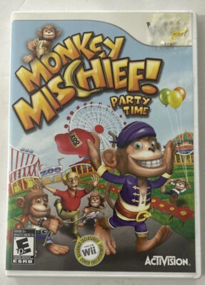 Monkey Mischief Party Time (Nintendo Wii, 2008) Pre-owned FREE Shipping In 🇨🇦 - Image 1 of 4
