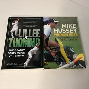 Lillee and Thommo and Mike Hussey Winning Edge Book Bundle New - Foto 1 di 12