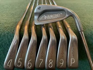 VINTAGE 80’s ORLIMAR DIAMOND Iron Set - RH, 3-PW, Stiff Steel, Lamkin Cord Grips - Picture 1 of 13