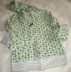 Girls Hooded Sweatshirt Green Floral Size 8 NWT  - Picture 1 of 2